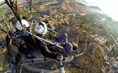 Turisteando en paramotor.